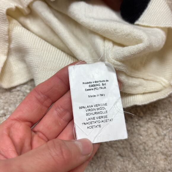 Stella Jean Virgin Wool Cardinal Sweater Women's XS Made in Italy - Picture 7 of 11